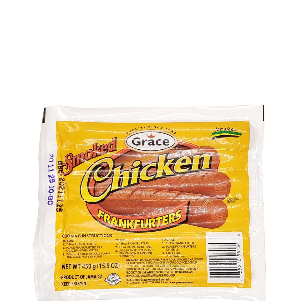 GRACE FRANKS SMOKED CHICKEN 450g