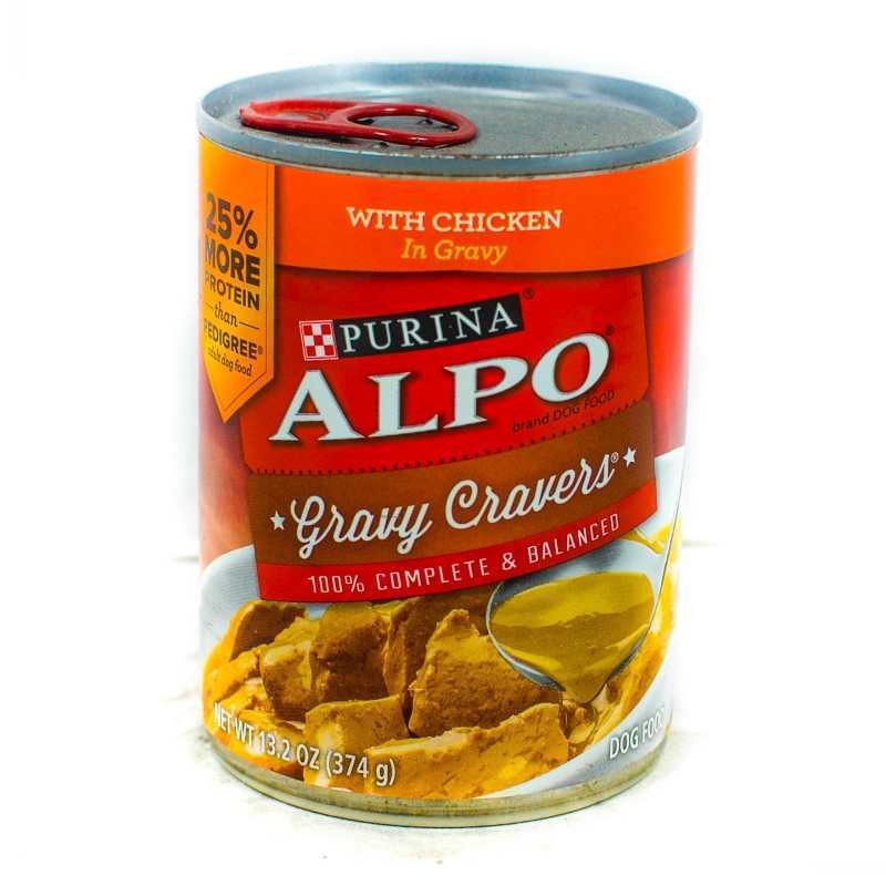 ALPO PRIME SLICES W/CHICKEN GRAVY 374G