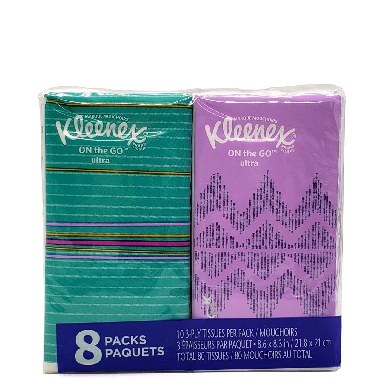KLEENEX POCKET PACK TISSUE 8s