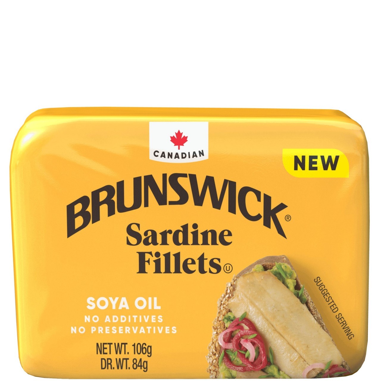 BRUNSWICK SARDINE FILLET SOYA OIL 106g