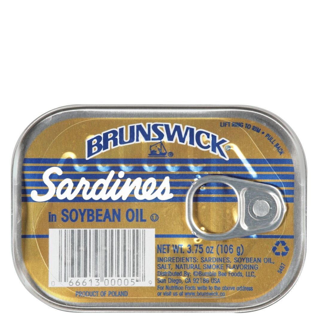 BRUNSWICK SARDINE SOYA OIL (SILVER) 106g