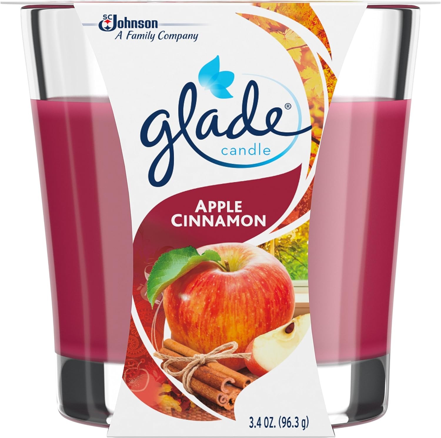 Glade Apple Cinnamon Candle, 3.4oz