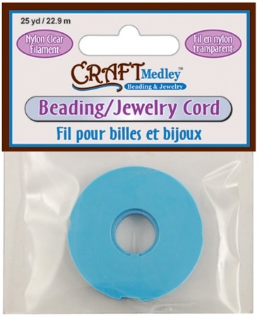 Jewelry Cord - Nylon Clear 25y