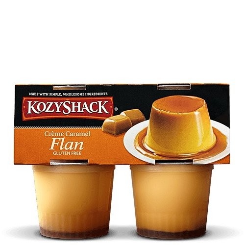 KOZY SHACK FLAN CREME CARAMEL 4x4oz