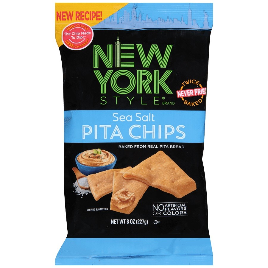 NEW YORK STYLE PITA CHIP SEA SALT 8oz