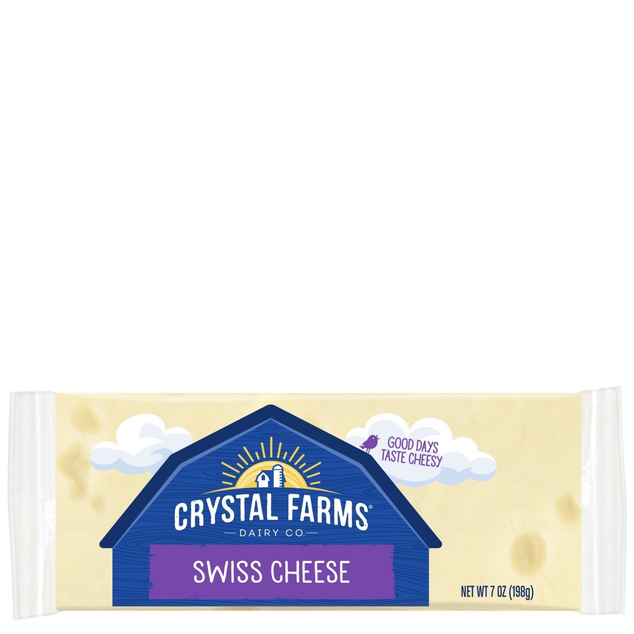 CRYSTAL FARMS SWISS BLK 7oz