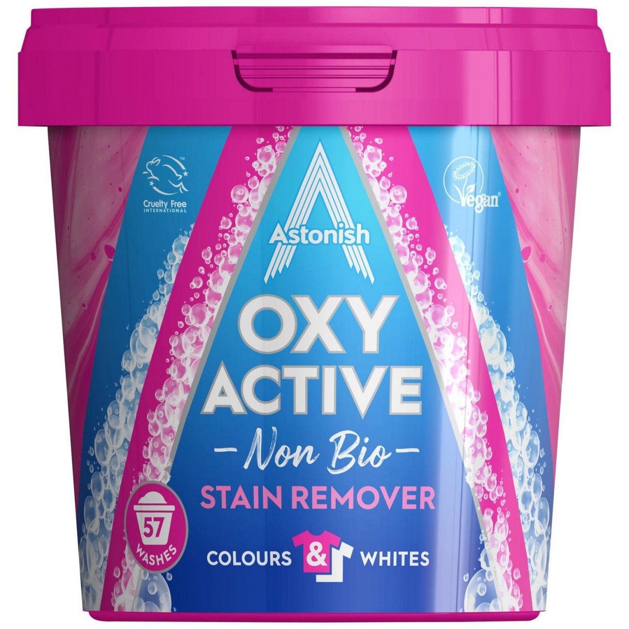 ARM & HMR POWDER DET DYE FREE 1.62kg ASTONISH OXY ACTIVE STAIN REMOVER 1.25kg