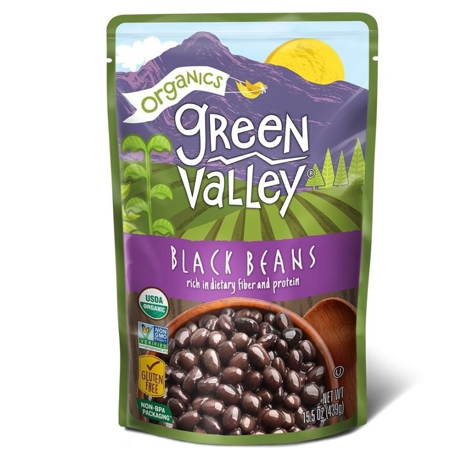 GREEN VALLEY BEANS BLACK 15.5oz