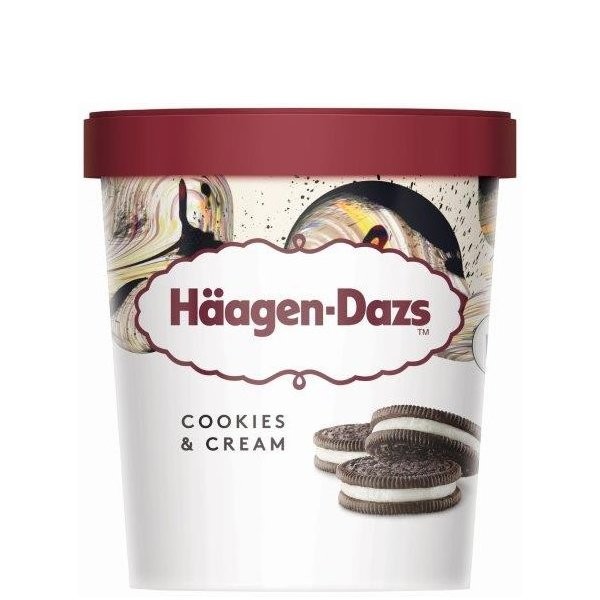HAAGEN DAZS COOKIES & CREAM 473ml