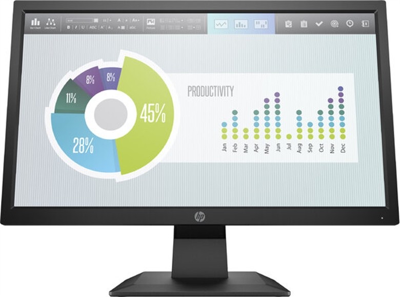 HP P204 - LED-backlit LCD monitor - 19.5"