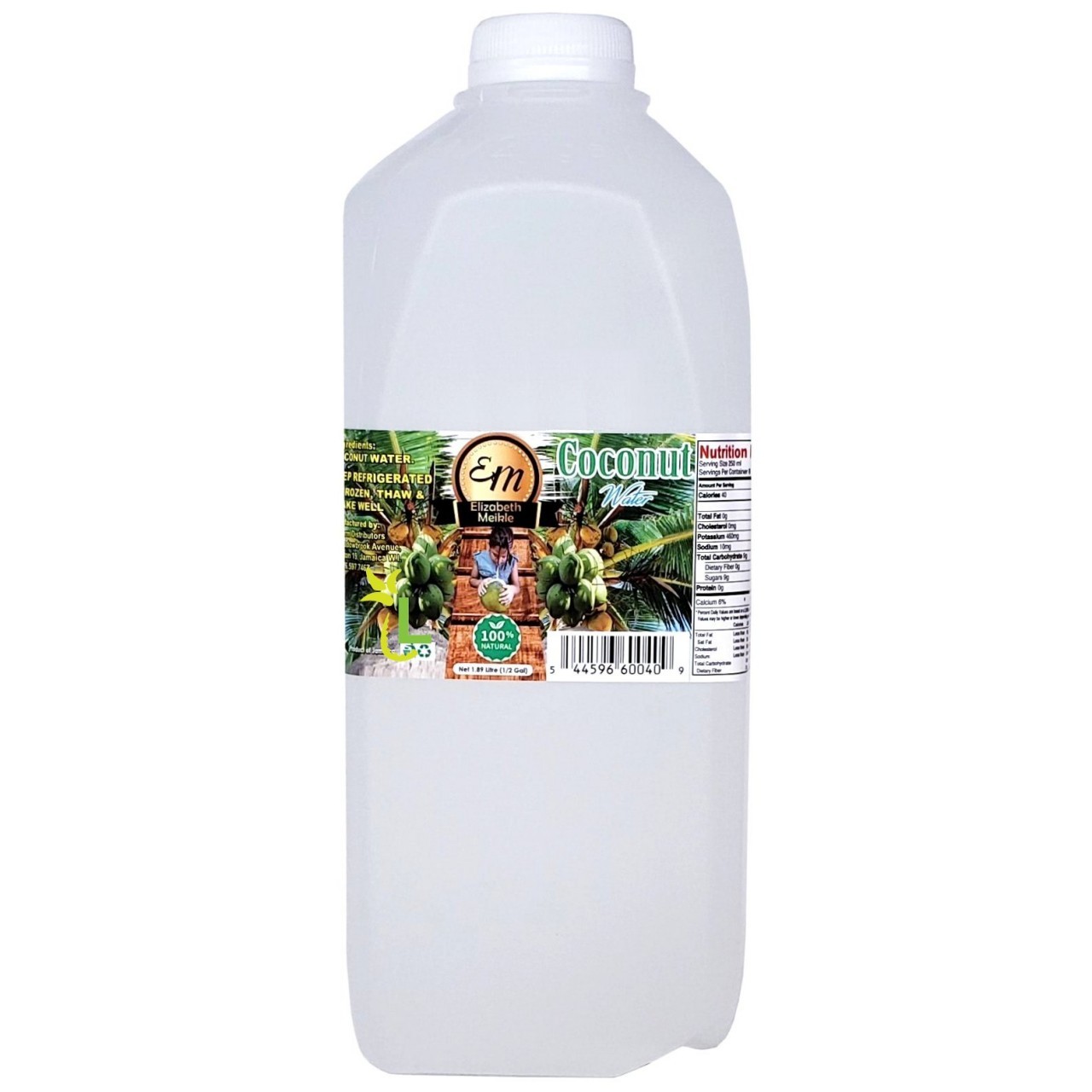 ELIZABETH MEIKLE COCONUT WATER 1/2gal