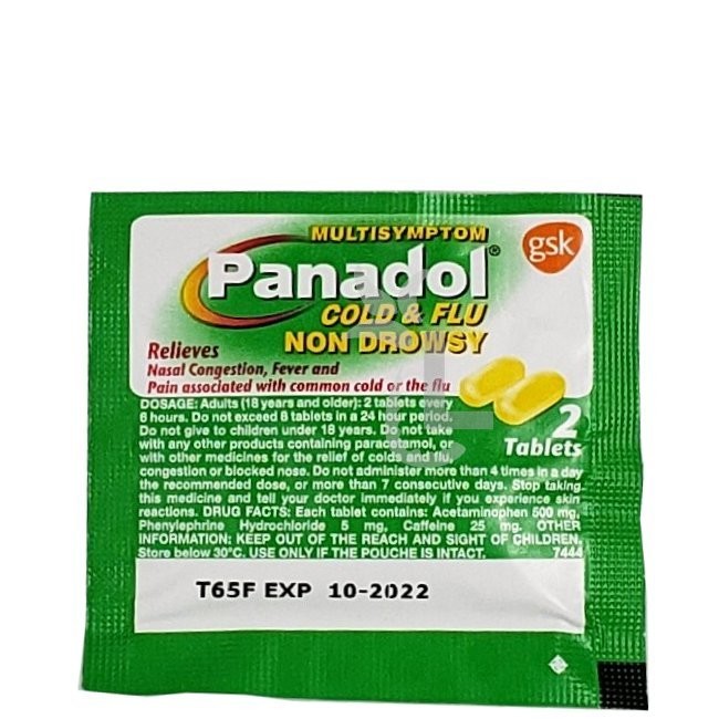 PANADOL MULTISYMPTOM NON DROWSY 2s