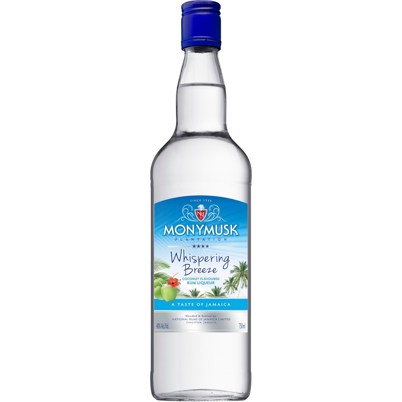 MONYMUSK WHISPERING BREEZE COCONUT RUM 750ml