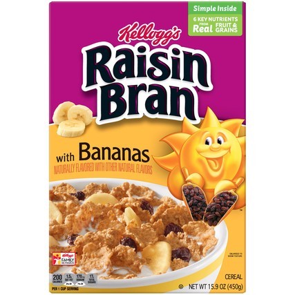 KELLOGGS RAISIN BRAN BANANA 450g