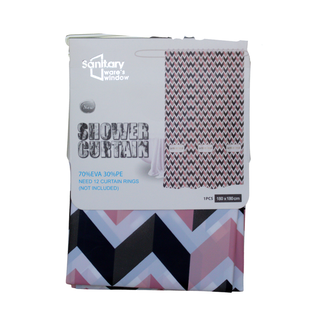 Sanitary Ware's Window Shower Curtain 1 PCS 180 x 180 cm