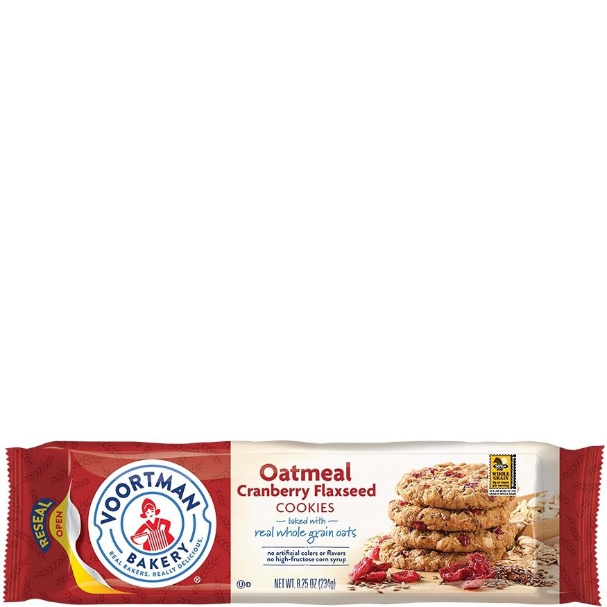 VOORTMAN COOKIES OATMEAL CRAN FLX 8.25oz