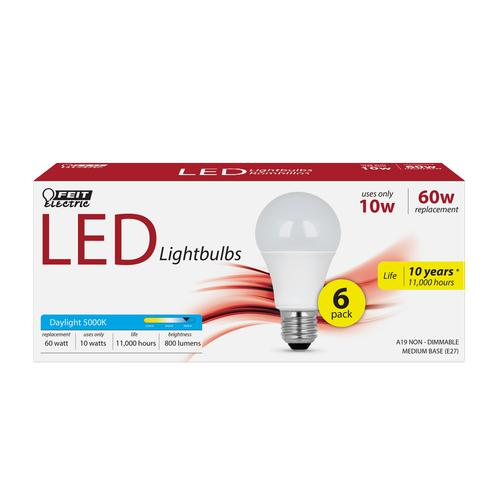 Feit Electric LED Bulb 10 Watts 6 Units