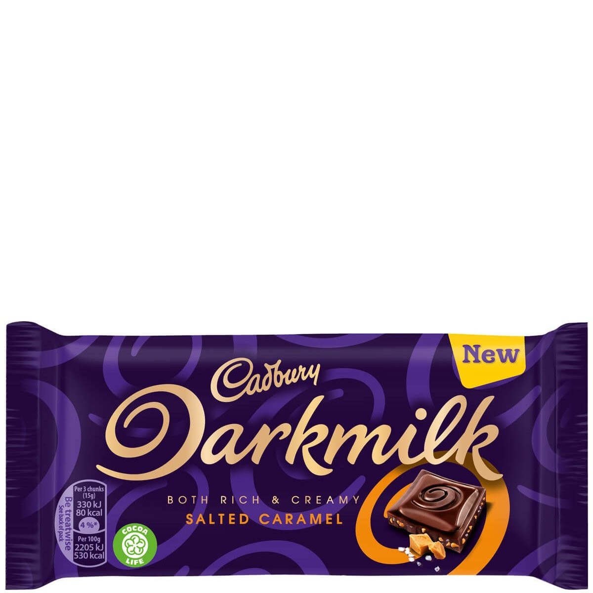 CADBURY CHOC DARK MILK SLT CARAMEL 85g