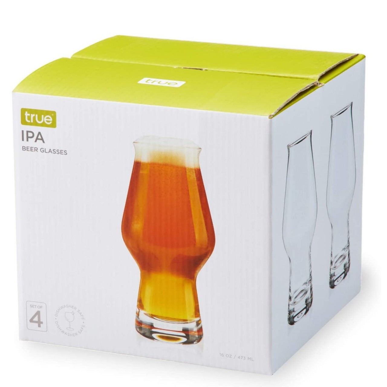 TRUE IPA BEER GLASSES 4x16oz