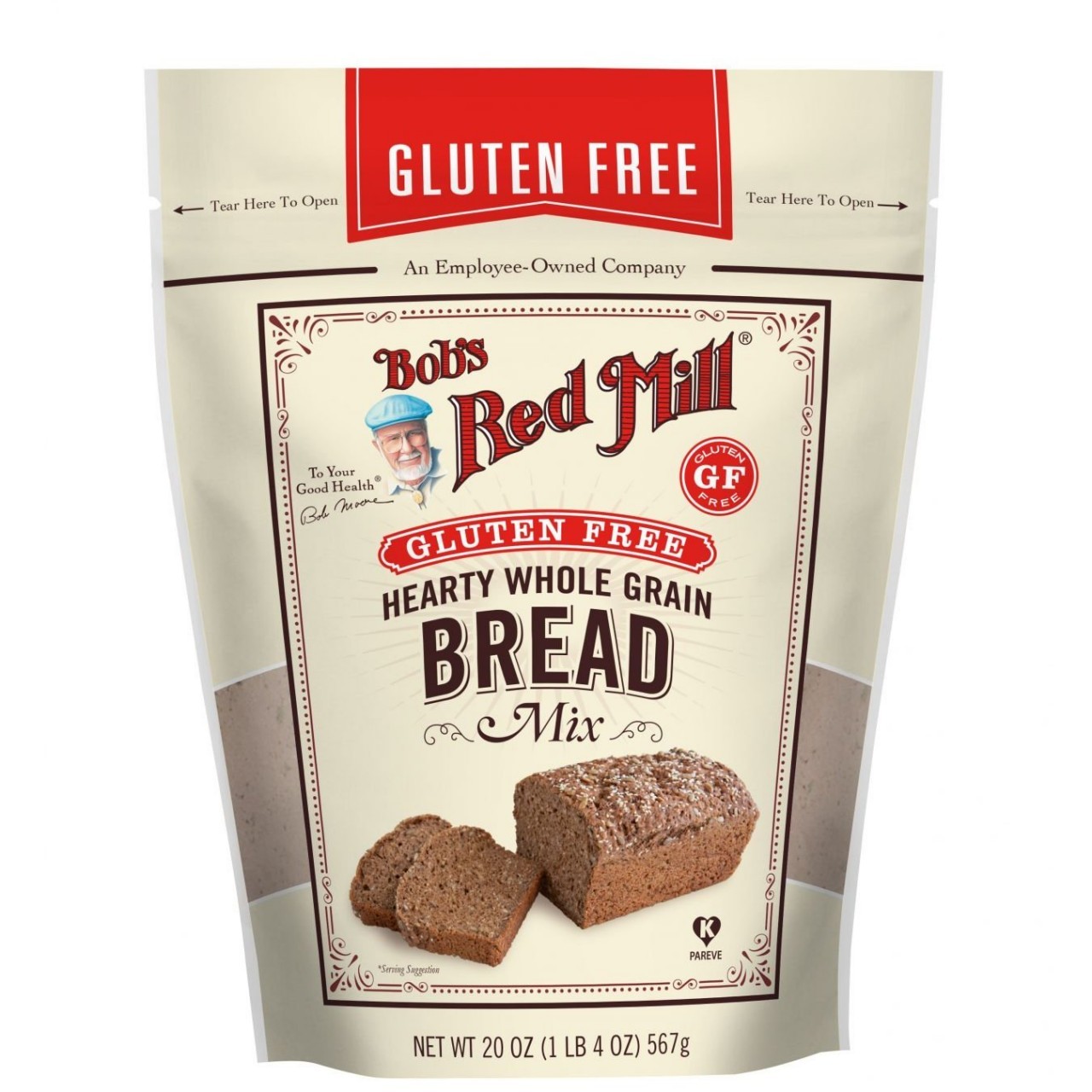 BOBS RED MILL BREAD HEARTY W/GRAIN 20oz