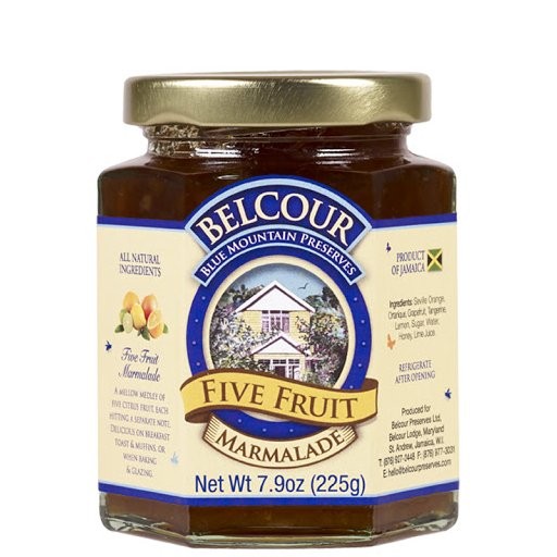 BELCOUR 5 FRUIT MARMALADE W/HONEY 7.9oz