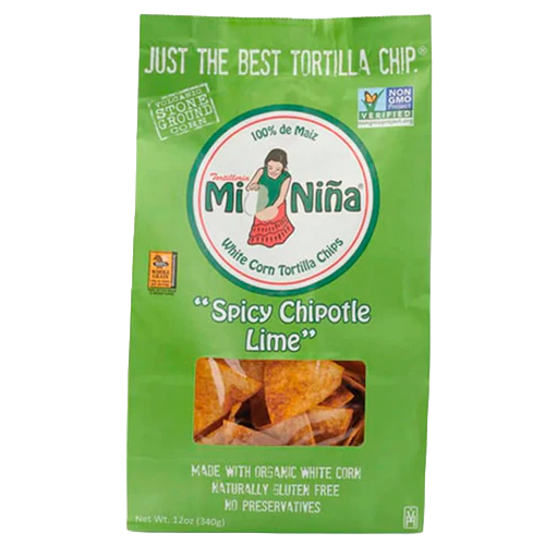 MININA TORTILLA CHIPOTLE LIME 12oz