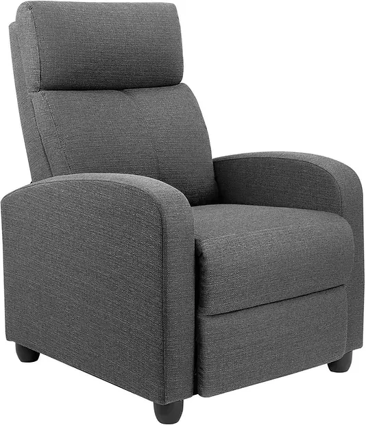 Tuoze Recliner Chair Ergonomic Adjustable Single Fabric Sofa