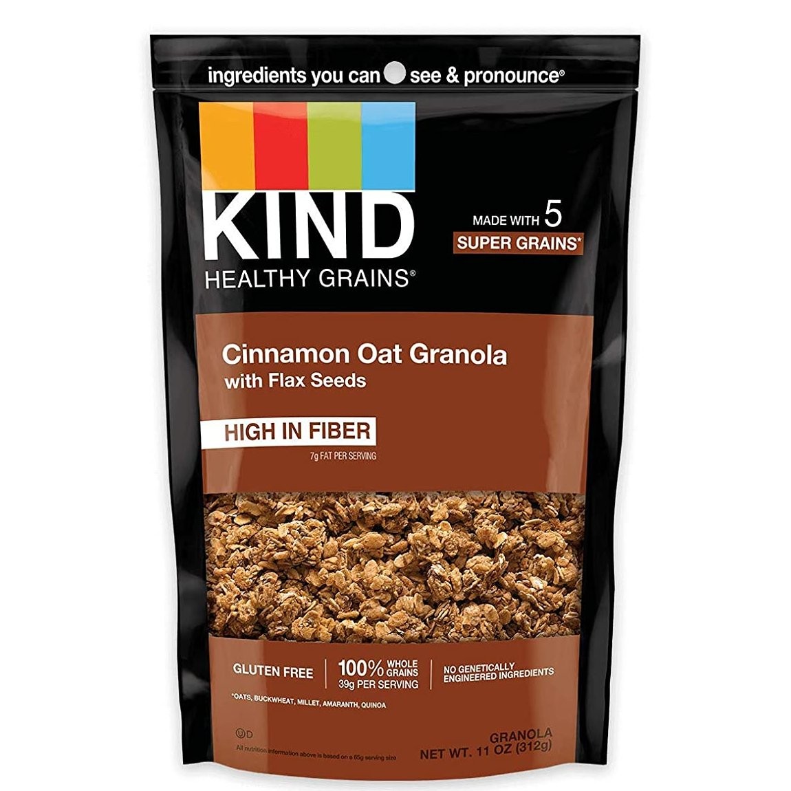 KIND GRANOLA CINN OAT CLSTR FLAXSD 11oz
