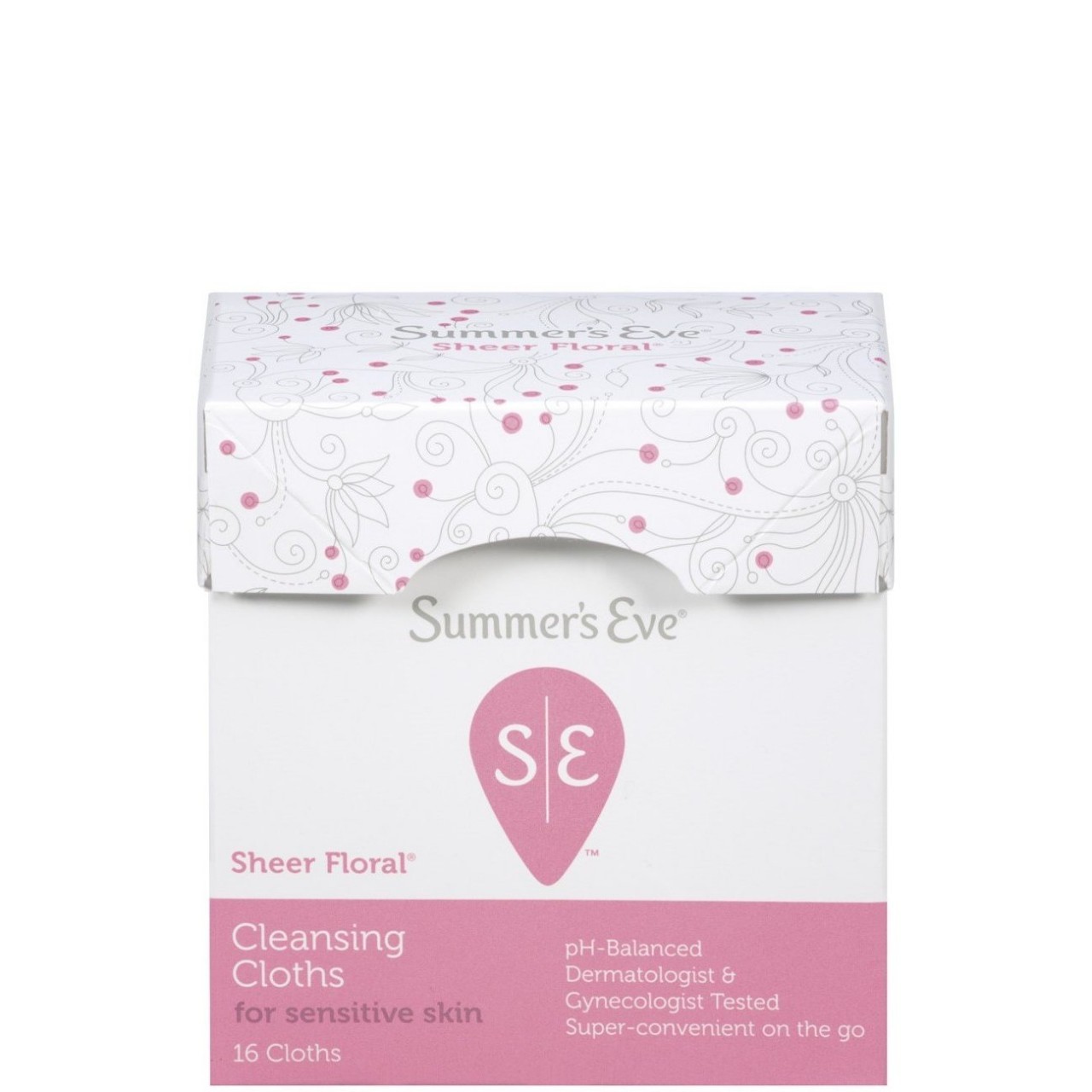 SUMMERS EVE CLOTH SHEER FLORAL 16s