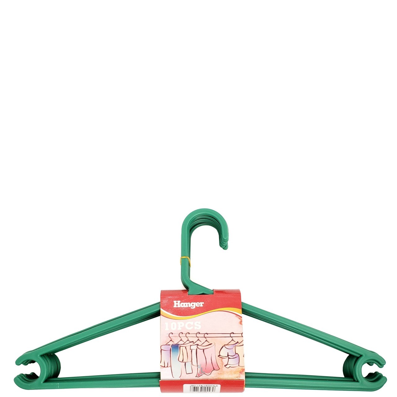 TWINKLE STAR HANGER PLASTIC COLOUR 10pk
