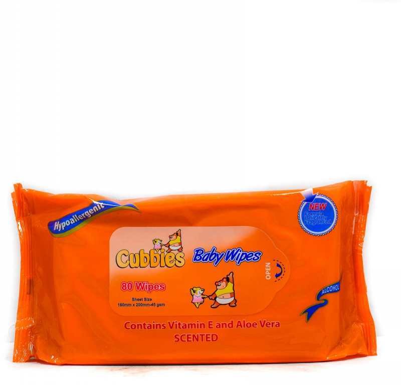 CUBBIES BABY WIPES 80s