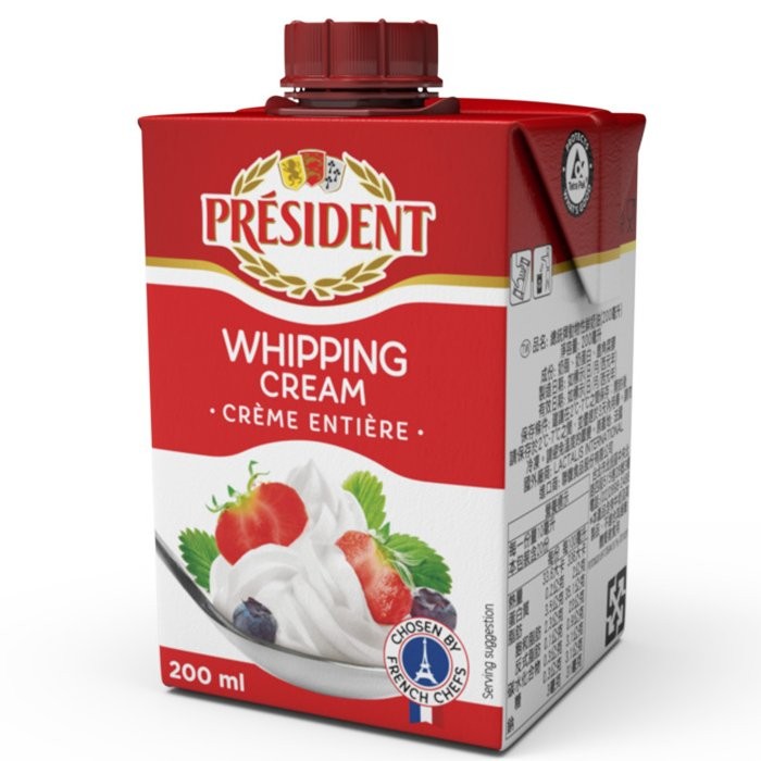 PRESIDENT WHIPPING CREAM 200ml