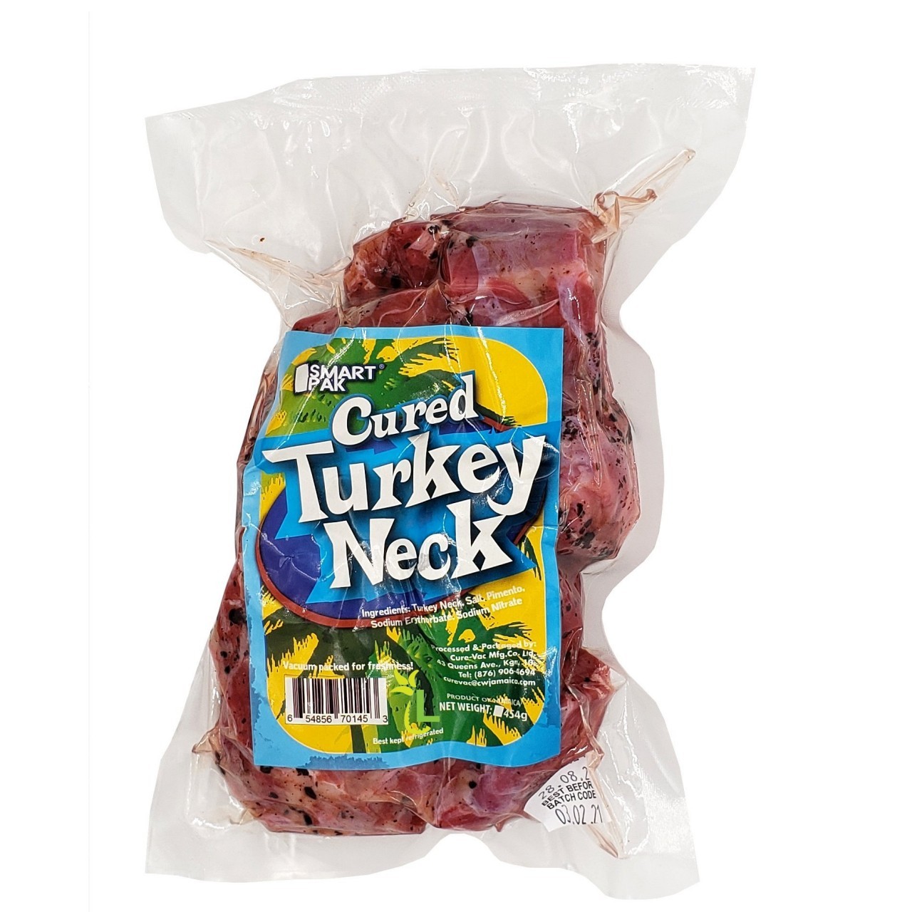 SMART PAK CURED TURKEY NECK 454g