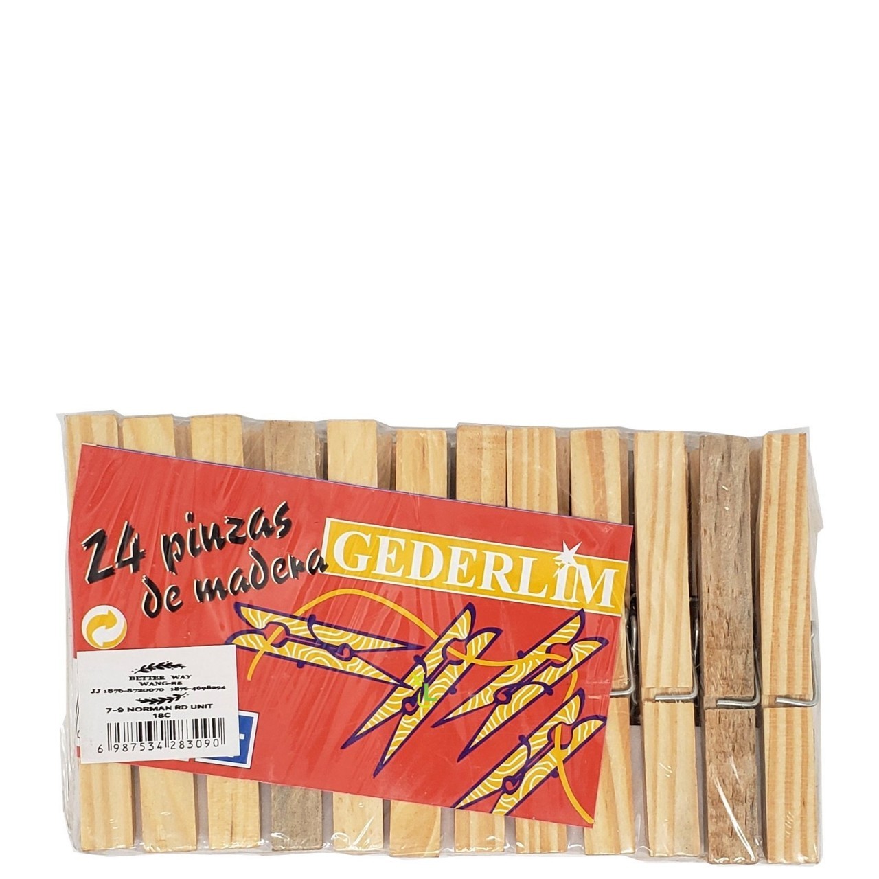 GEDERLIM CLOTHES PEGS BOARD 24ct