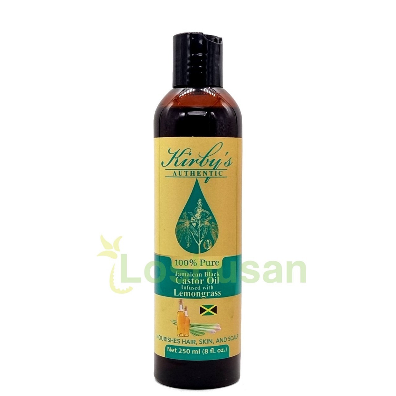 KIRBYS DARK CASTOR OIL LEMONGRASS 250ml