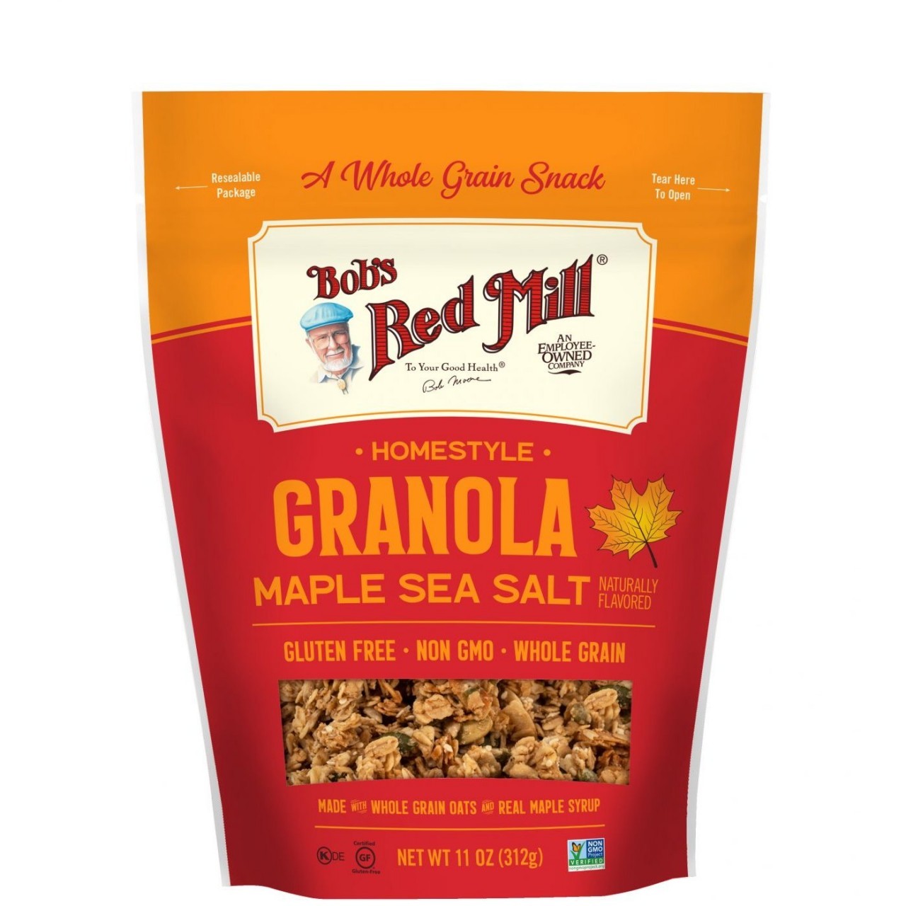 BOBS RED MILL GRANOLA MAPLE SEA SLT 11oz