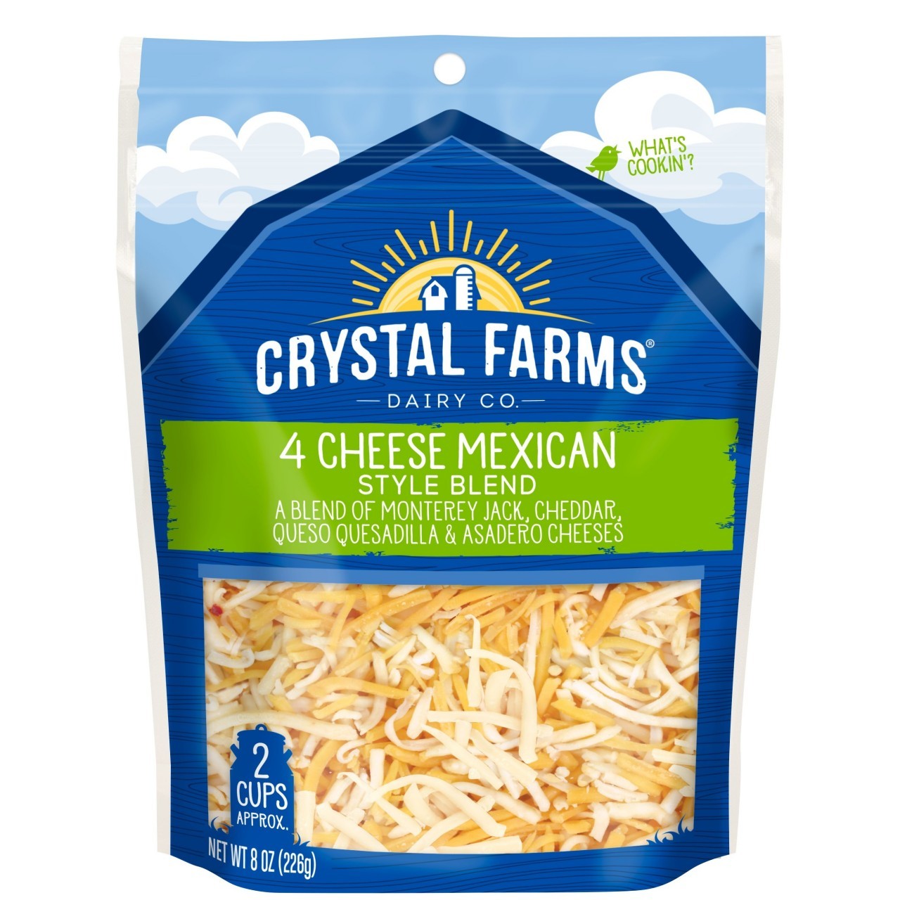 CRYSTAL FARMS MEXICAN 4 CHEESE 8oz