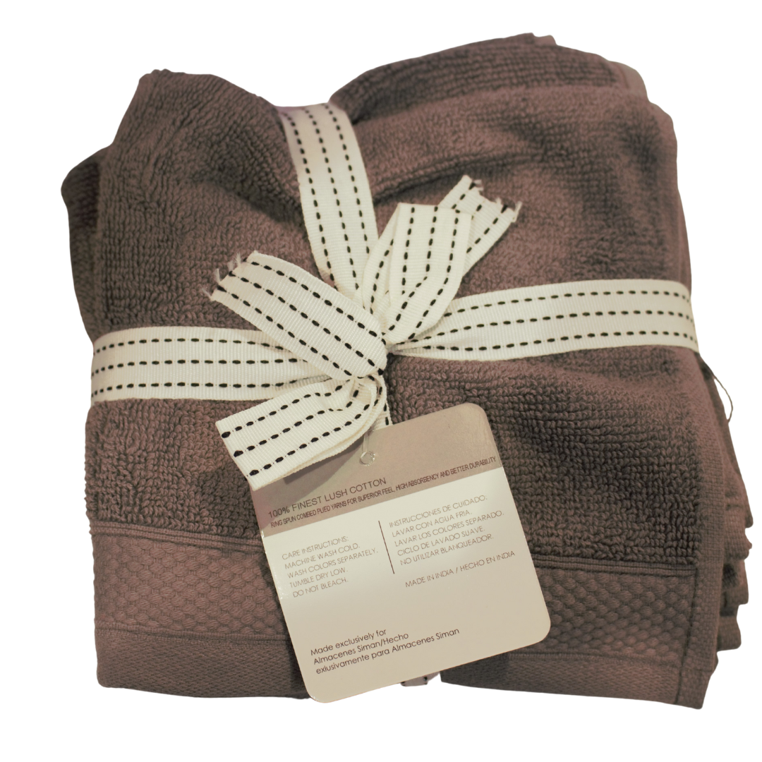 Spa Retreat Grey 13x13 Wash Cloths, 4pk