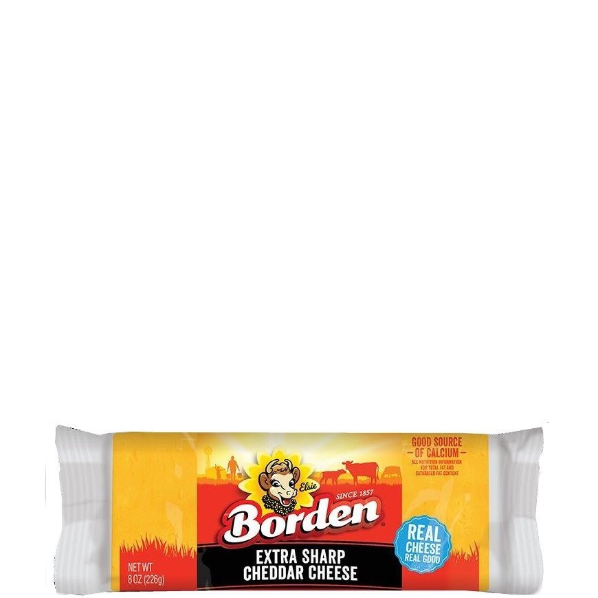 BORDEN EXTRA SHARP CHEDDAR CHUNK 8oz