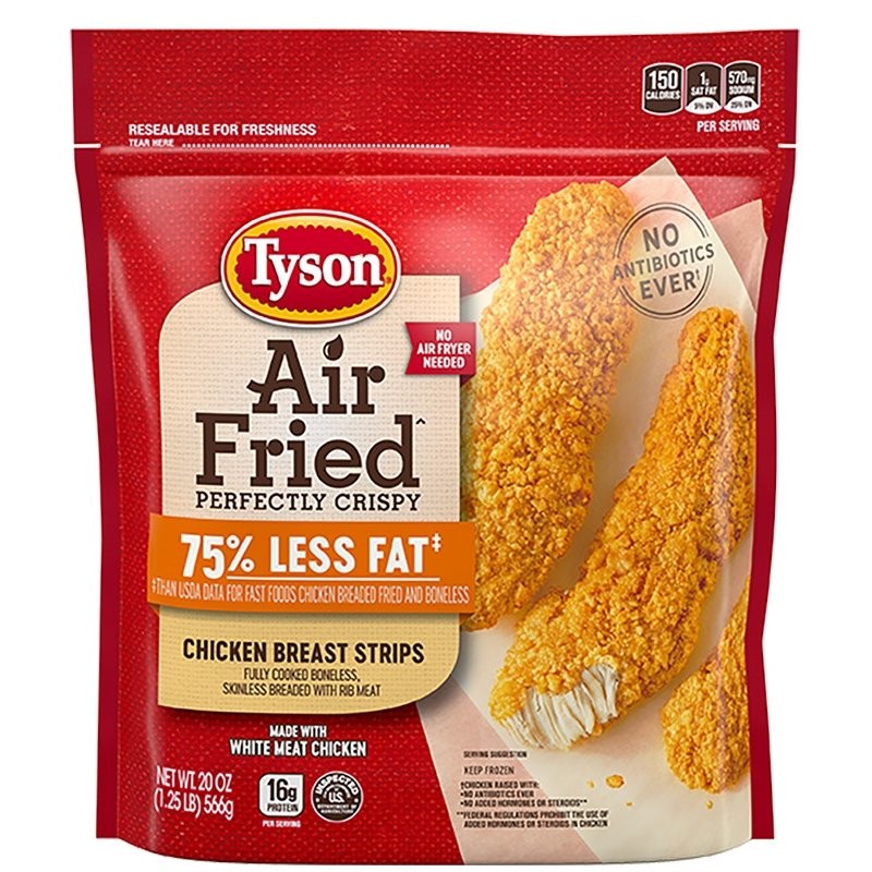 TYSON CHICKEN STRIPS AIR FRIED 20oz
