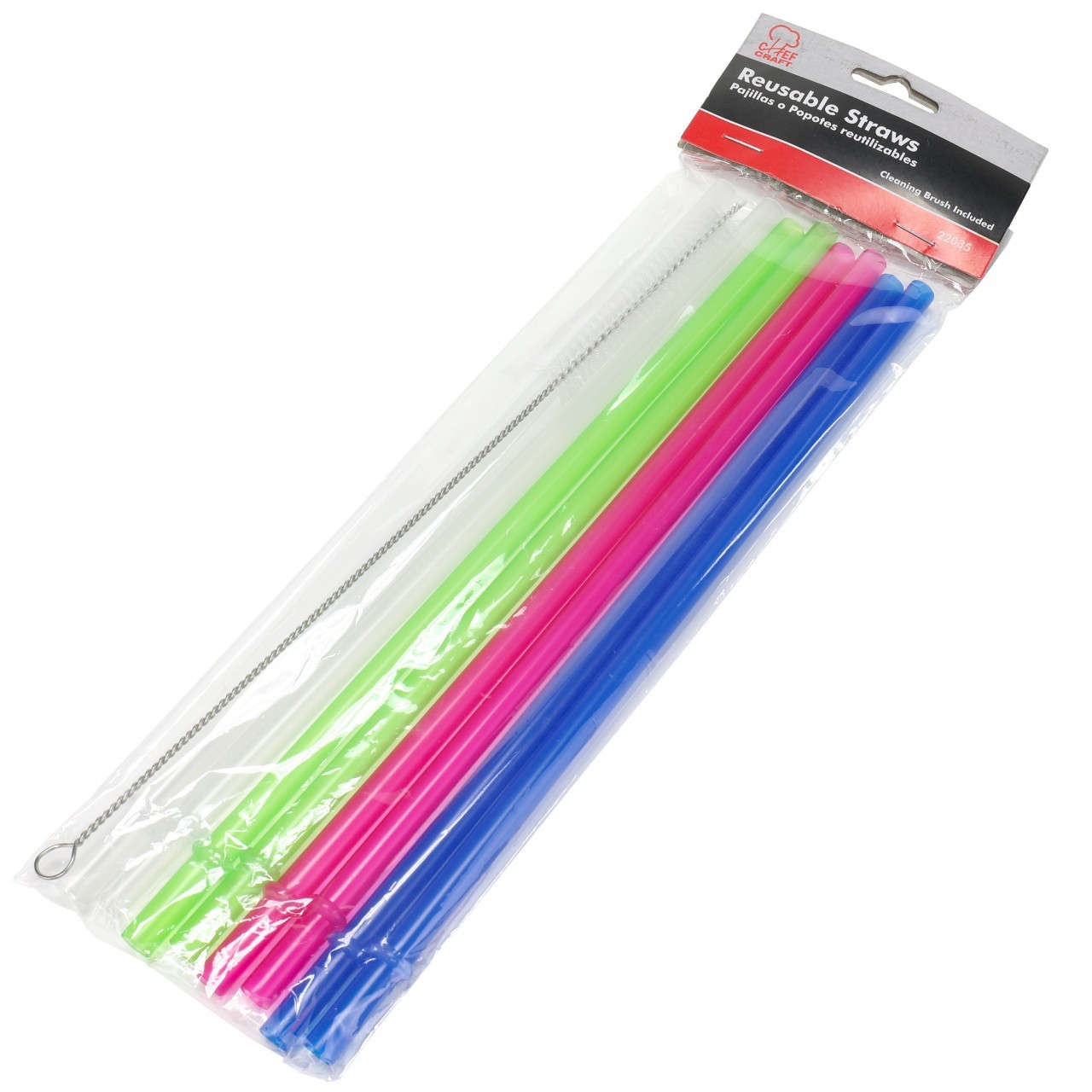 CHEF CRAFT STRAWS REUSABLE 8s