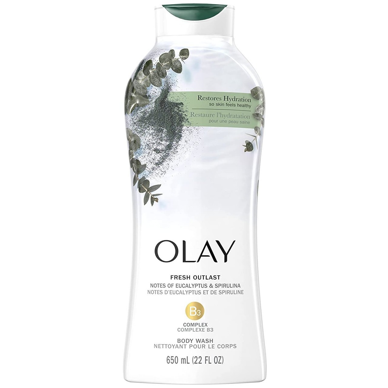 OLAY BODY WASH EUCALYPTUS 650ml