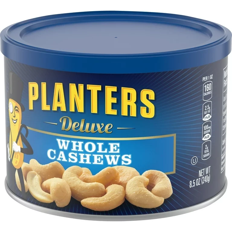 PLANTERS DELUXE WHOLE CASHEWS 240G