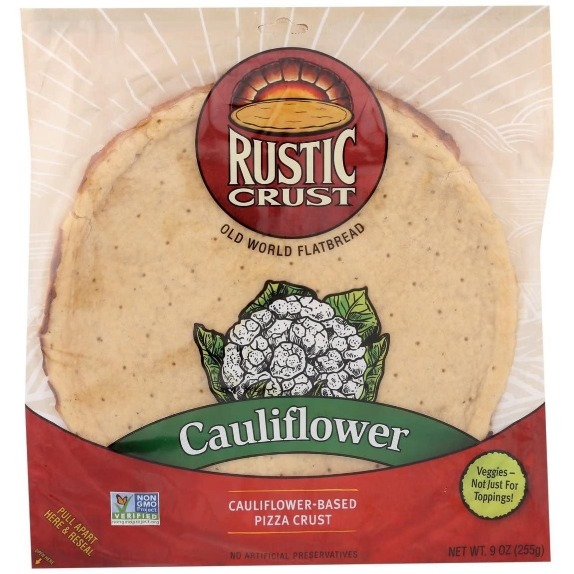RUSTIC PIZZA CRUST CAULIFLOWER 9oz