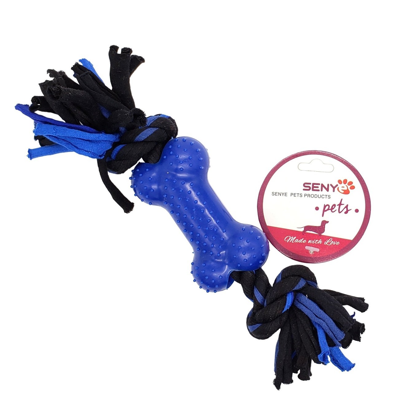 SENYE ROPE & BONE TOY 1ct