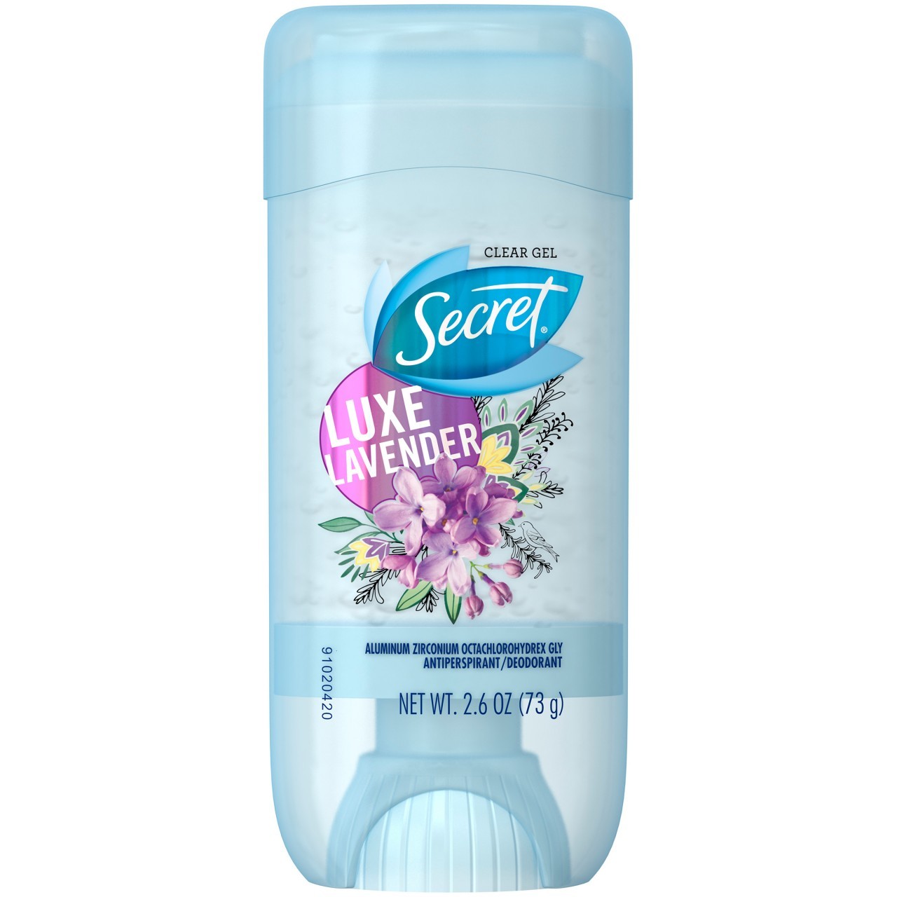 SECRET CLEAR GEL LAVENDER 2.6oz