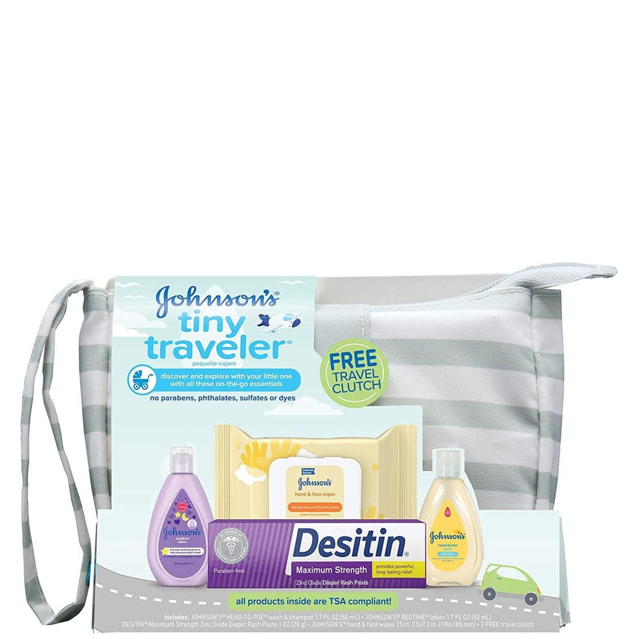 JOHNSONS TINY TRAVELER W/CLUTCH 1ct