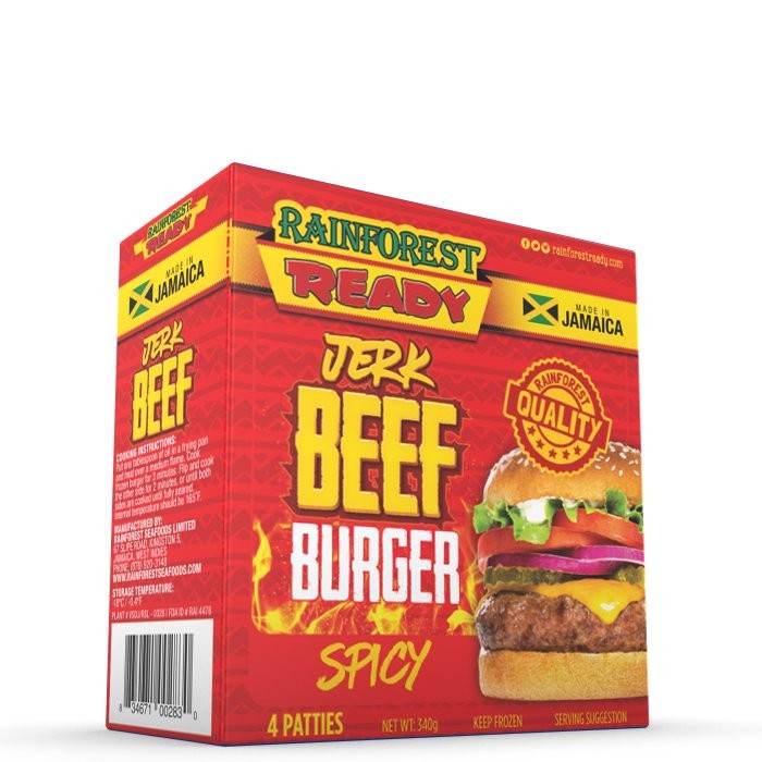 RAINFOREST READY BURGER BEEF JERK 340g