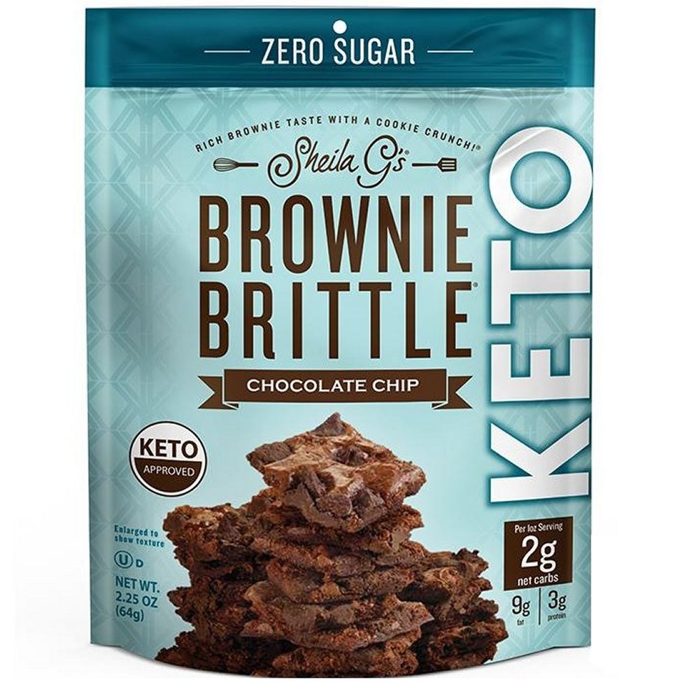 BROWNIE BRITTLE CHOC CHIP KETO 2.25oz