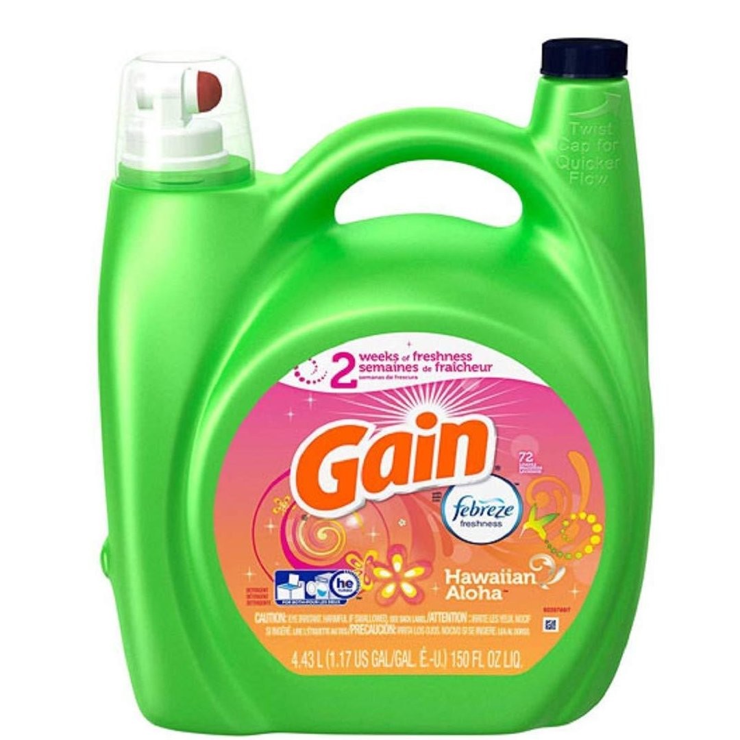 GAIN LIQUID DETERGENT HAWAII ALOHA 150oz